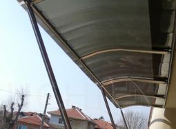 Polycarbonate visors and sheds